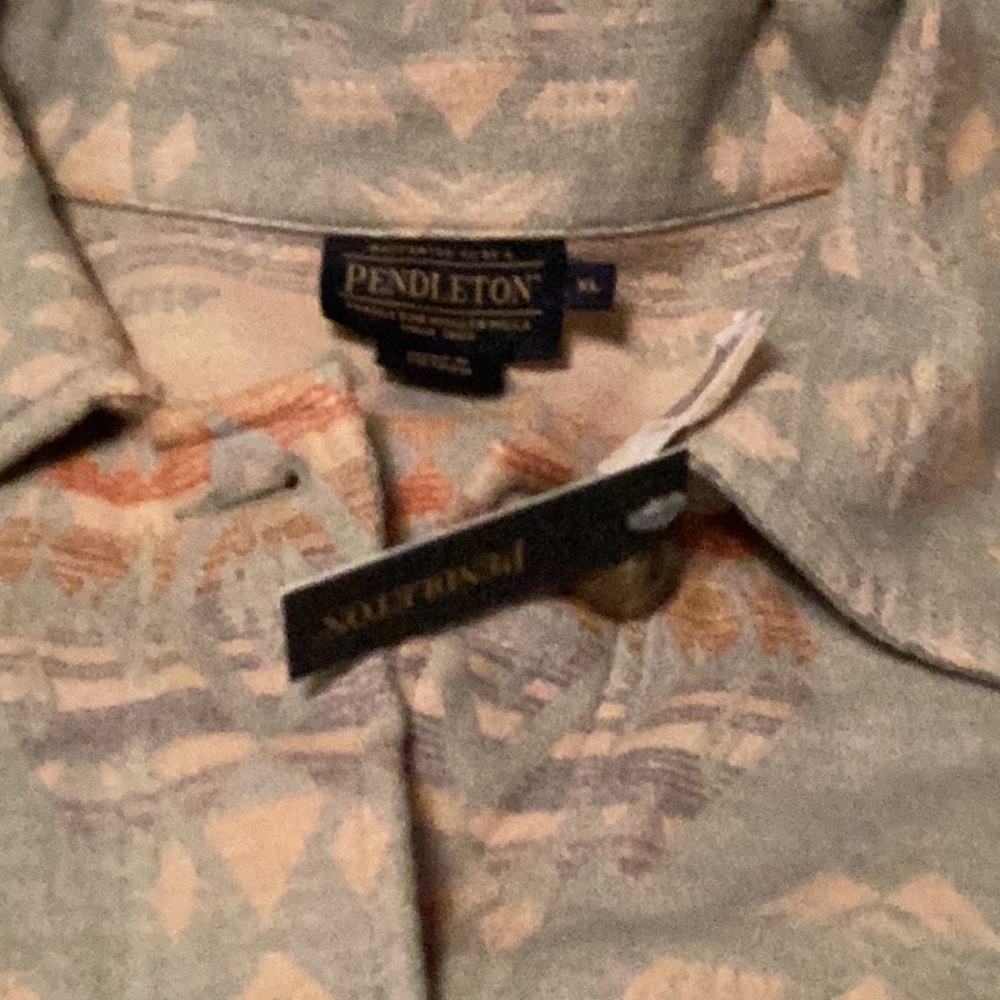 Pendleton Women's Doublesoft Shirt Jacket Shale Blue Agate Beach.